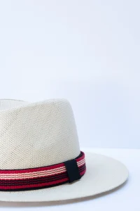 Hat with woven strap inspired by Vourgiali in Nikos Kazantzakis museum