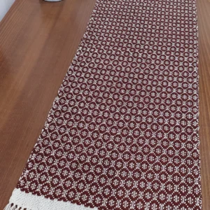 Handmade table runner back side